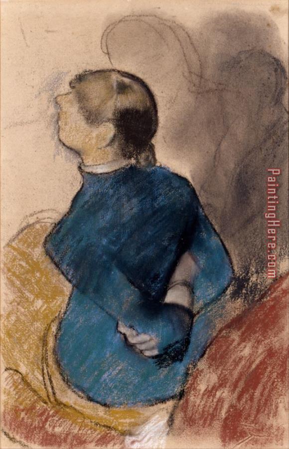 Edgar Degas Young Woman in Blue